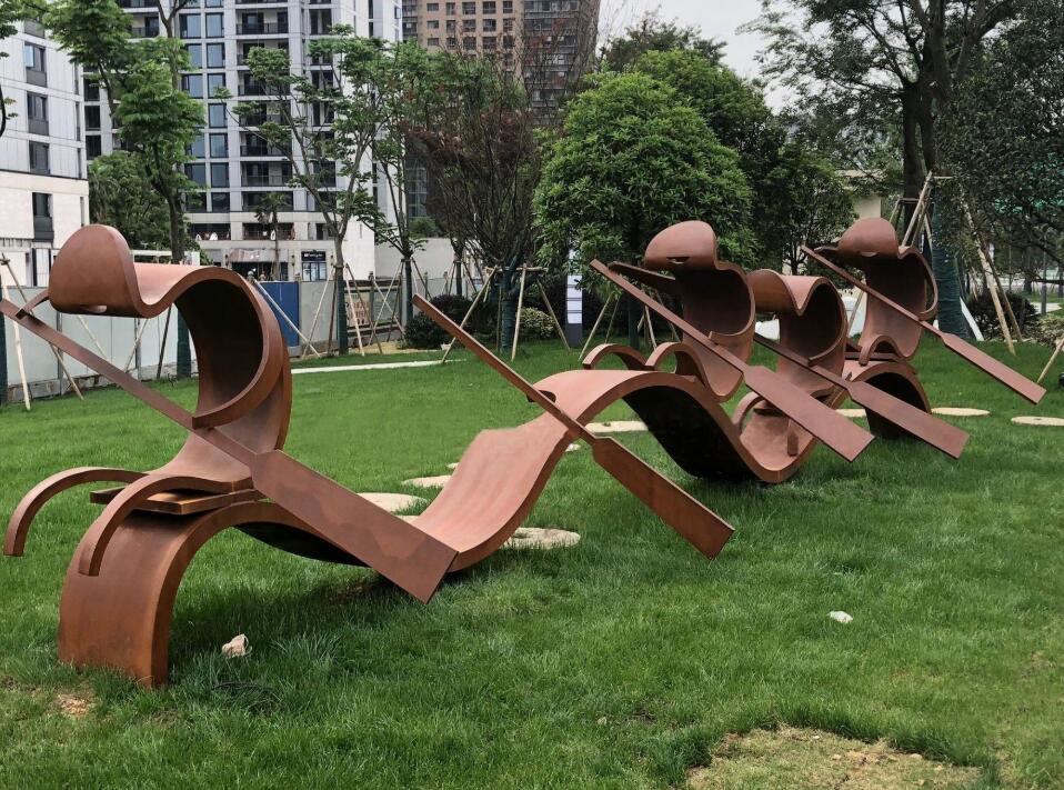 叉河镇锈钢板造型